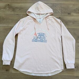 Take Me‎ to the Lake Hoodie XL Fleece Lined Drawstring Graphic Pullover